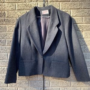 Pendleton Grey Wool Blazer